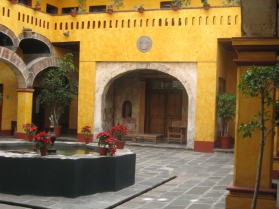 Central courtyard of our hotel