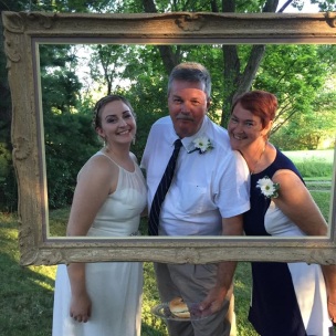 the bride and her parents