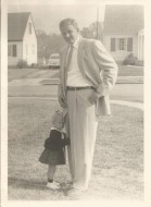 Daddy and me, early 1953