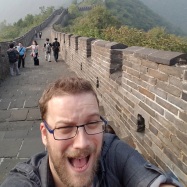 Nick on the Great Wall of China, Nick Wilson 2016